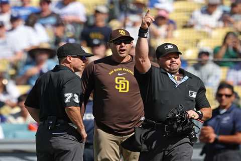 Fiery Padres hold off Dodgers, avoid sweep after manager ejected early
