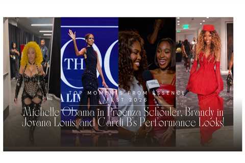 Top 5 Moments from Essence Fest 2026: Michelle Obama in Proenza Schouler, Brandy in Red Jovana..