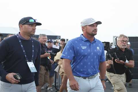 Bryson DeChambeau practices in dark as he’s ‘onto the weekend’ after British Open penalty drama