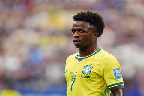 Brazil star Vinicius Junior is unrecognizable after chin surgery post World Cup