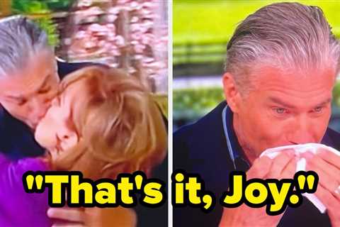 Joy Behar Awkwardly Kissed Anson Mount On The View, And It Was Extremely Cringe