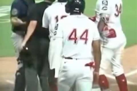 Top Red Sox prospect’s home run ignites massive brawl
