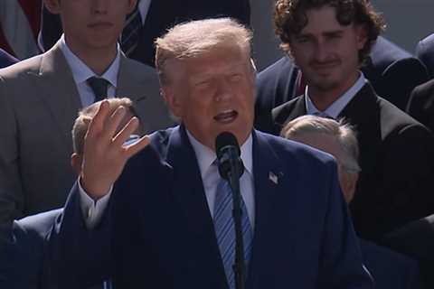 Dodgers' World Series Team Honored At White House, Trump Praises Rose Garden