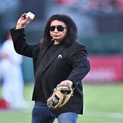 LA Angels troll Jayden Daniels with KISS star Gene Simmons’ extra first pitches