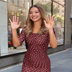 Madelyn Cline Shines in $1,290 Stella McCartney Polka Dot Look to Talk Outer Banks at the Today Show