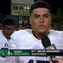 ‘Fatboy’ high school QB going viral after impressive TV performance