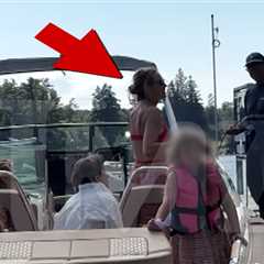 Blake Lively Enjoys Boat Day with Kids on Canadian Lake