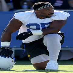 Myles Garrett’s mysterious knee injury is starting to raise eyebrows at Rams camp