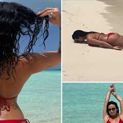 Demi Lovato Flaunts Sandy Butt Cheeks In The Bahamas