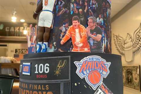 Over-the-top cake of Knicks’ OG Anunoby’s tip-in goes viral— and baker dishes on how he made it