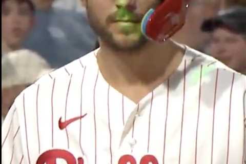 Phillies game forced into bizarre delay as Trea Turner’s face lights up green