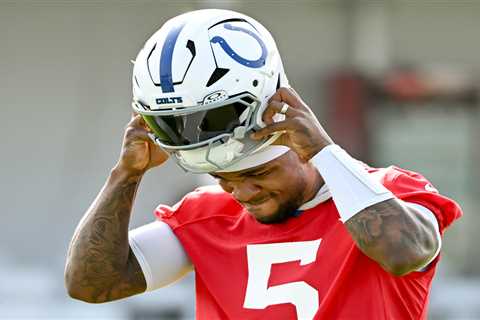 Anthony Richardson having a ‘roller coaster’ training camp — with incredible highs and ‘bobbled’..