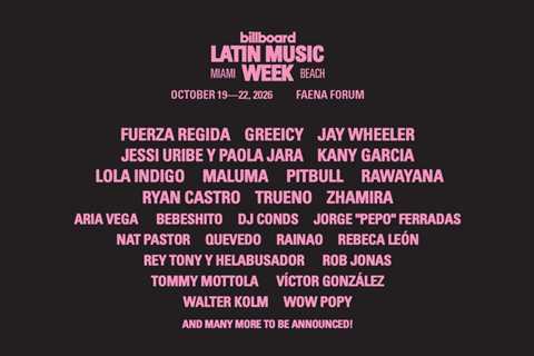 Maluma, Quevedo, Bebeshito & More Set for Billboard Latin Music Week 2026