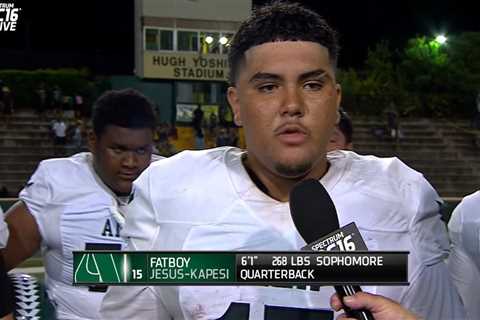 ‘Fatboy’ high school QB going viral after impressive TV performance