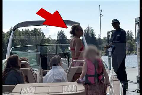 Blake Lively Enjoys Boat Day with Kids on Canadian Lake