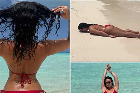 Demi Lovato Flaunts Sandy Butt Cheeks In The Bahamas