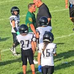 Kids football game descends into chaos as coaches trade blows in wild brawl