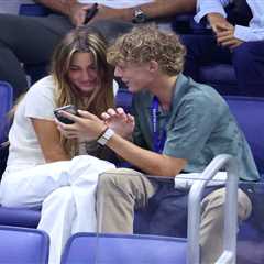 Cruz Hewitt — 17 year-old tennis phenom — chats up Roger Federer’s daughter at US Open