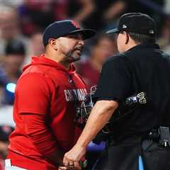 Cardinals manager Oli Marmol loses it on umpire after odd hat warning: ‘Grow the f–k up’