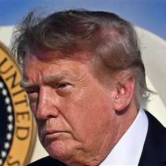President Trump Debuts Darker, Tousled Hairdo in New Jersey