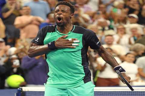Gael Monfils shares emotional moment with tennis-star wife after making US Open history on birthday