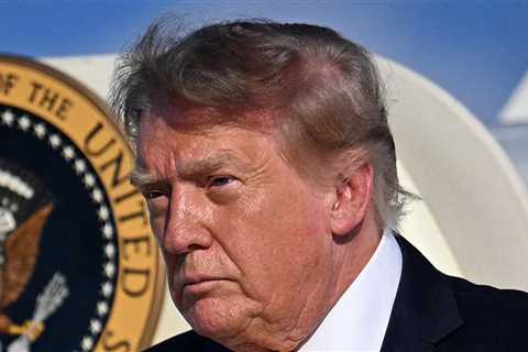 President Trump Debuts Darker, Tousled Hairdo in New Jersey